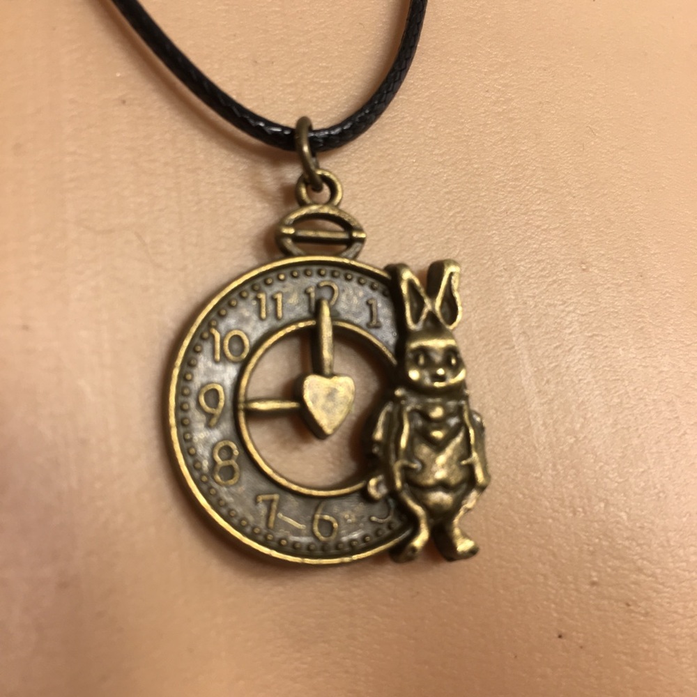 White Rabbit Necklace from Alice in Wonderland